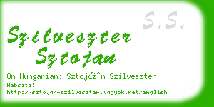 szilveszter sztojan business card